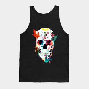 Abstract Skull Tank Top